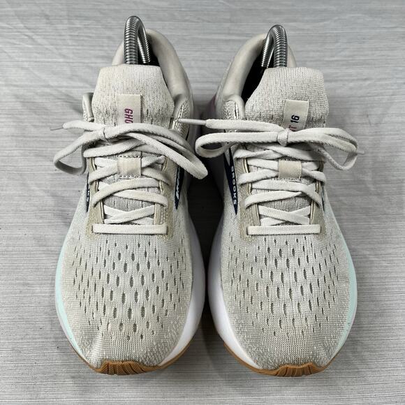 Brooks Ghost 16 Womens Size 8.5 Running Shoes White Jogging Sneakers 1204071B175 - Picture 3 of 7